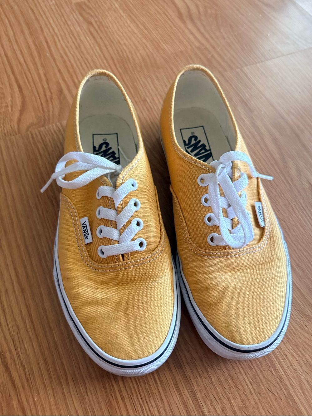Vans Yellow Canvas Low-Top Sneakers